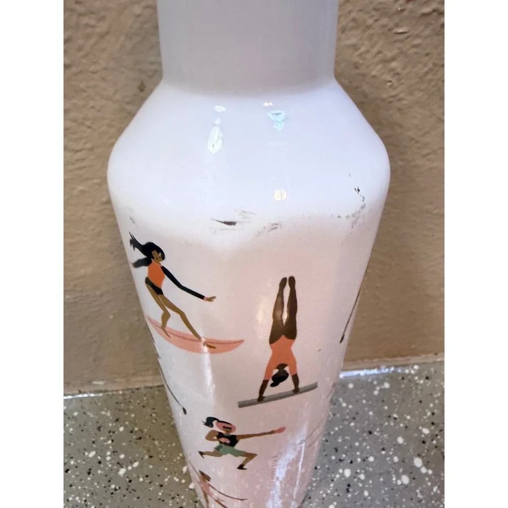 Rifle Paper Co.‎ x Corkcicle Canteen Bottle 16oz Sports Girl - HEW White